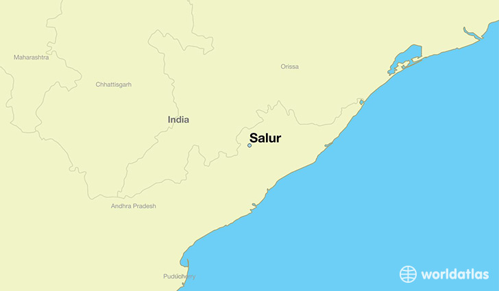 map showing the location of Salur
