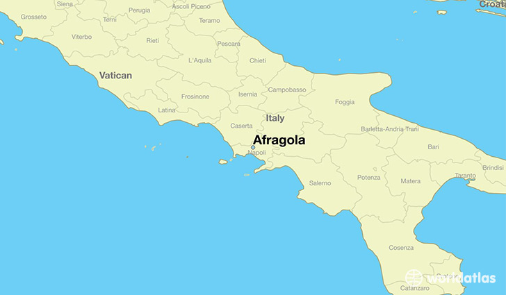 map showing the location of Afragola