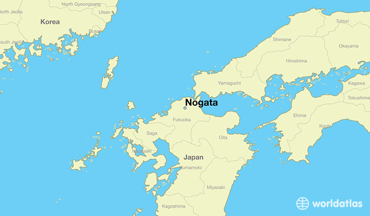 map showing the location of Nogata