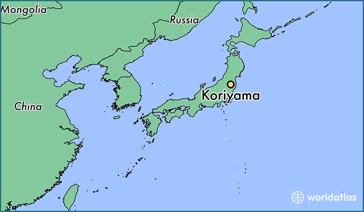 map showing the location of Koriyama