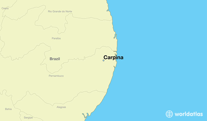 map showing the location of Carpina