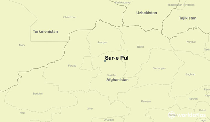 map showing the location of Sar-e Pul