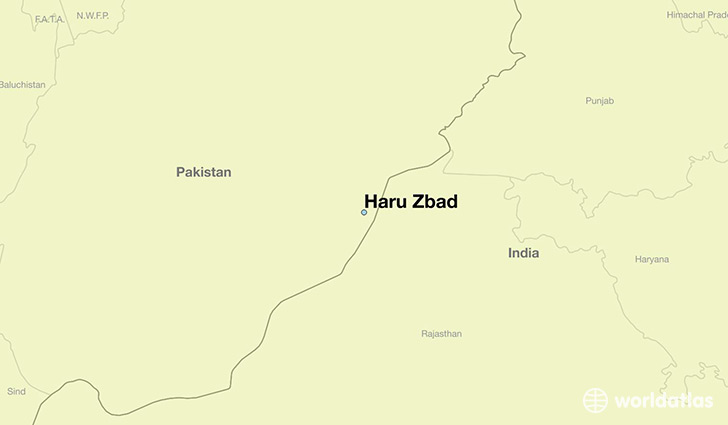 map showing the location of Haru Zbad