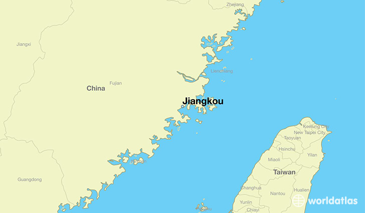 map showing the location of Jiangkou