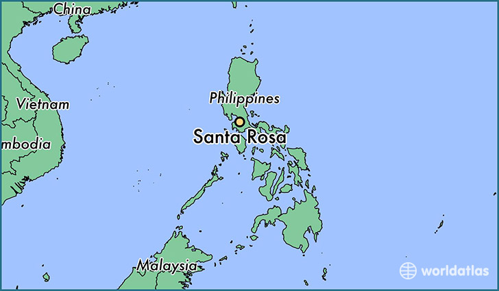 map showing the location of Santa Rosa