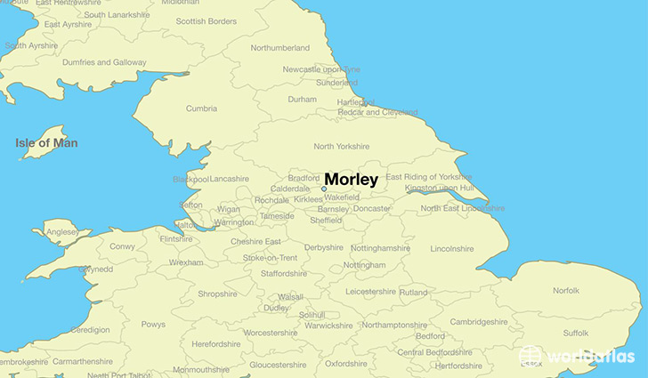 map showing the location of Morley