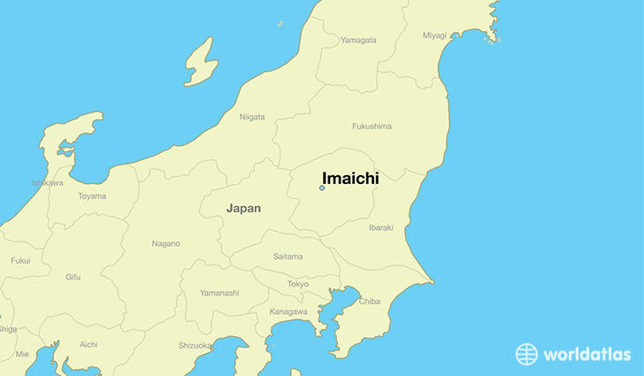 map showing the location of Imaichi