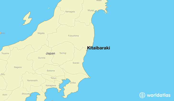 map showing the location of Kitaibaraki