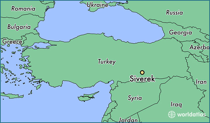 map showing the location of Siverek