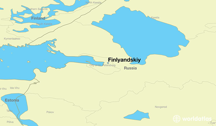 map showing the location of Finlyandskiy