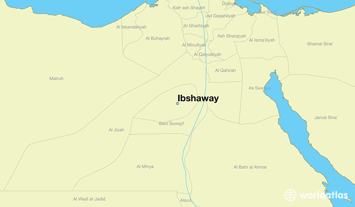 map showing the location of Ibshaway