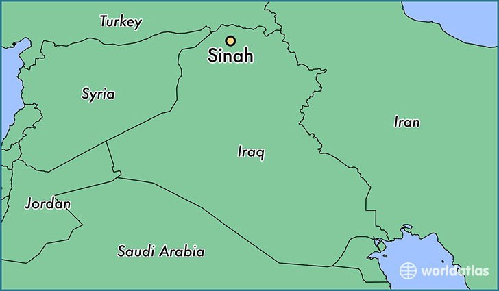 map showing the location of Sinah