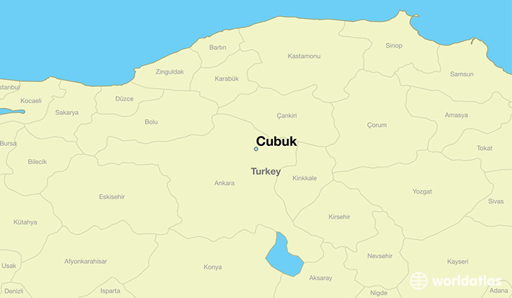 map showing the location of Cubuk