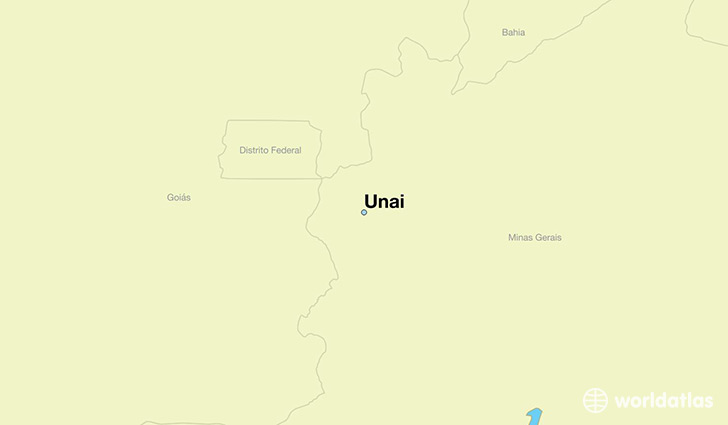 map showing the location of Unai