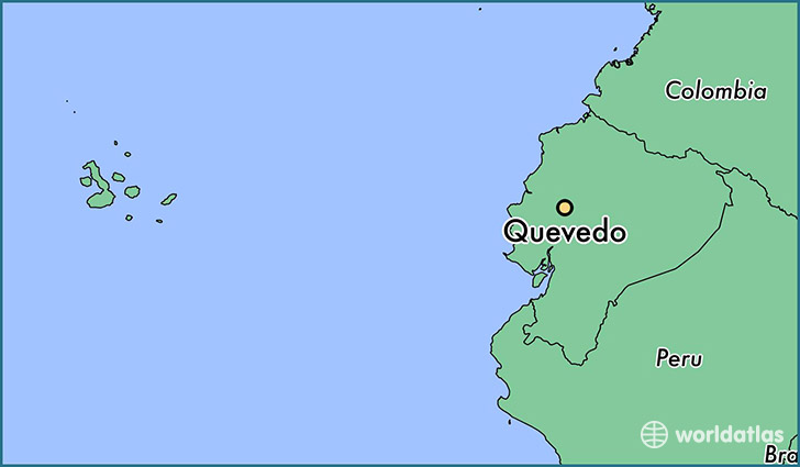 map showing the location of Quevedo