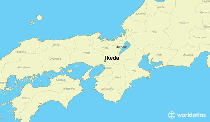 map showing the location of Ikeda