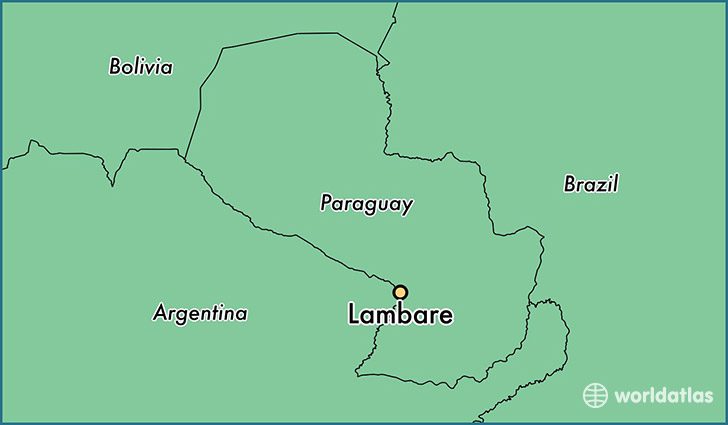 map showing the location of Lambare