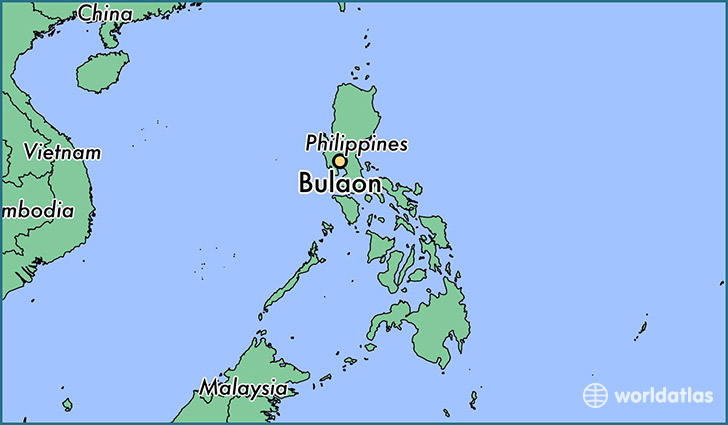 map showing the location of Bulaon