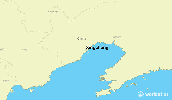 map showing the location of Xingcheng