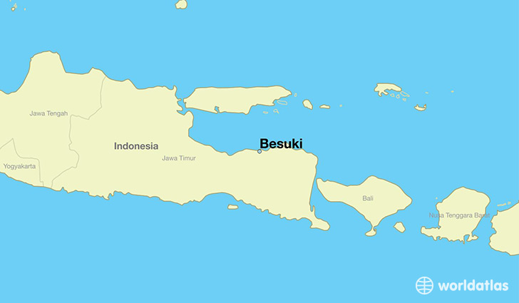 map showing the location of Besuki