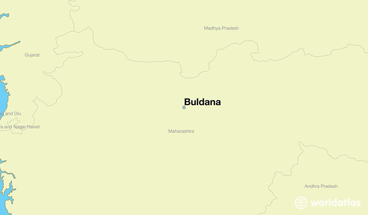 map showing the location of Buldana