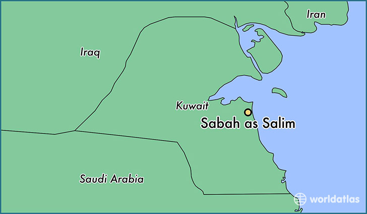 map showing the location of Sabah as Salim