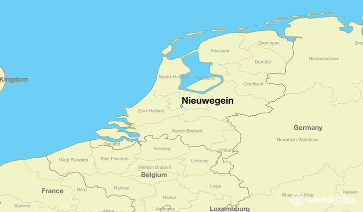 map showing the location of Nieuwegein