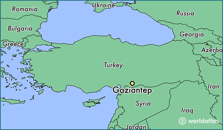 Image result for Gaziantep map