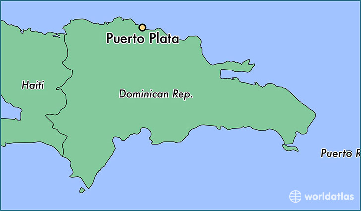 map showing the location of Puerto Plata