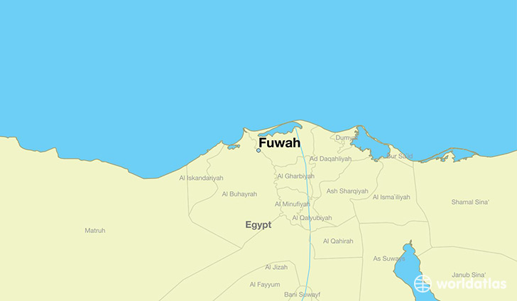map showing the location of Fuwah
