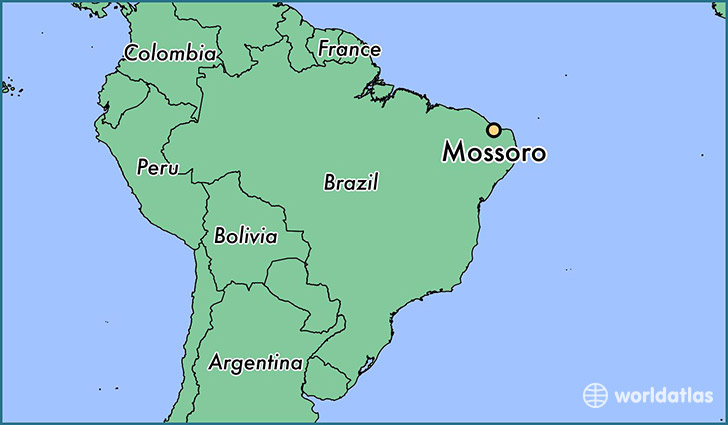 map showing the location of Mossoro
