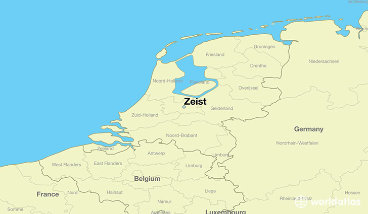 map showing the location of Zeist