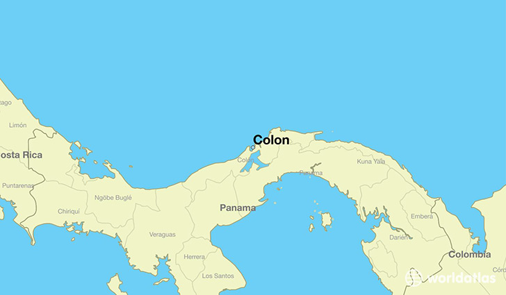 map showing the location of Colon