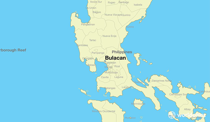 map showing the location of Bulacan