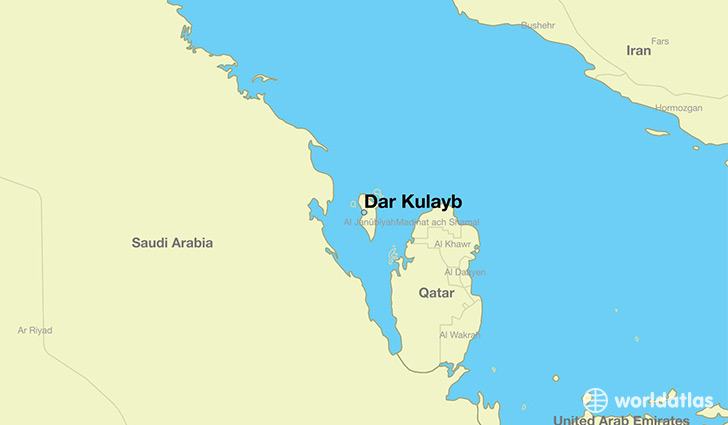 map showing the location of Dar Kulayb