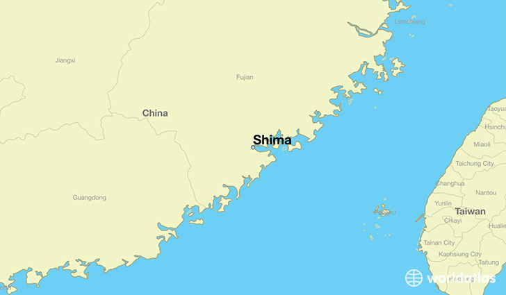 map showing the location of Shima