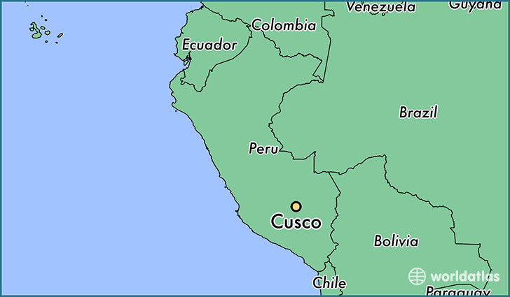 map showing the location of Cusco