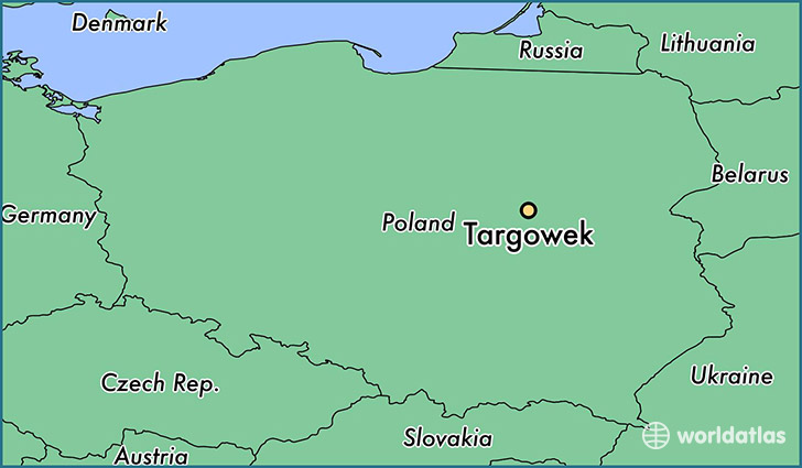 map showing the location of Targowek