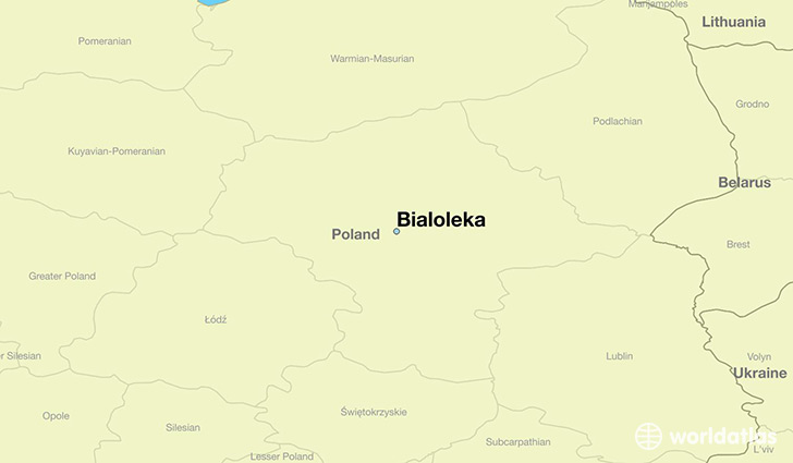 map showing the location of Bialoleka