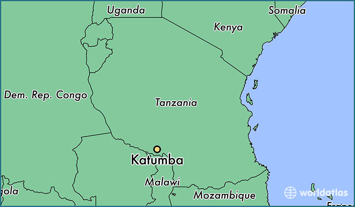 map showing the location of Katumba