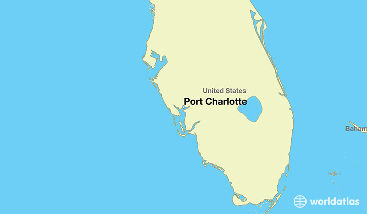 map showing the location of Port Charlotte