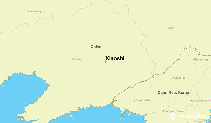 map showing the location of Xiaoshi