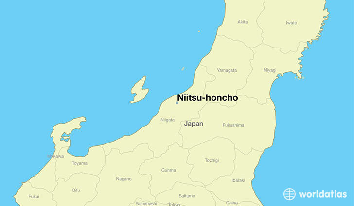 map showing the location of Niitsu-honcho