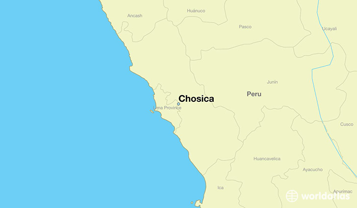 map showing the location of Chosica