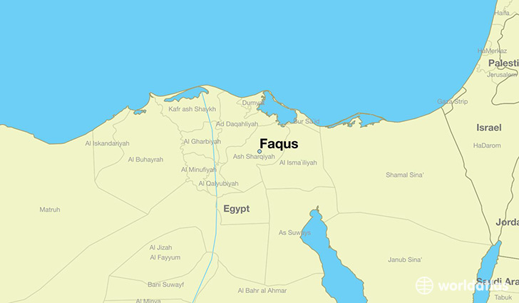 map showing the location of Faqus