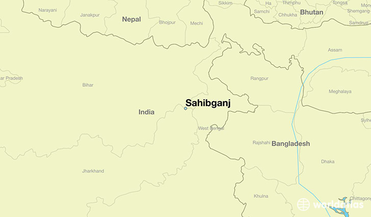 map showing the location of Sahibganj
