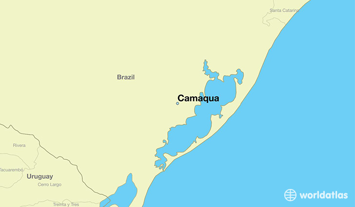 map showing the location of Camaqua