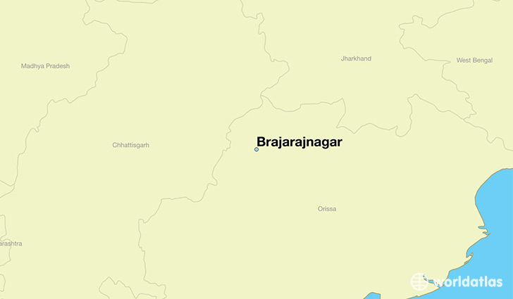 map showing the location of Brajarajnagar