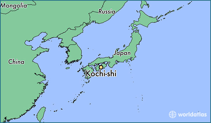 map showing the location of Kochi-shi