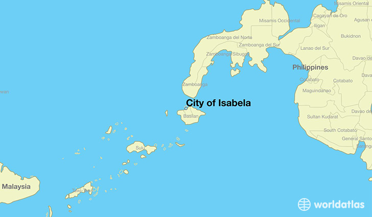 map showing the location of City of Isabela